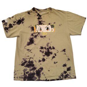 Hunter x Hunter Eyes Graphic T-Shirt Men’s L Green Anime Streetwear Tee